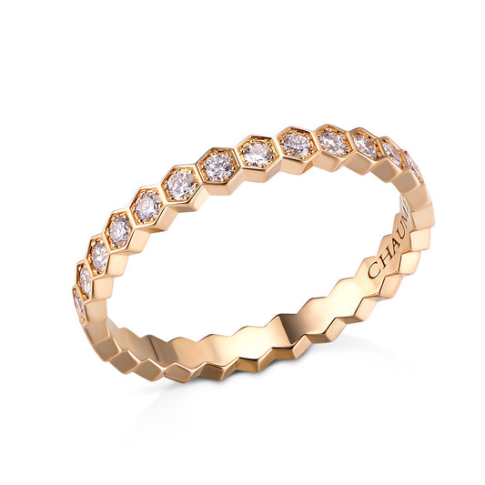 Small Hexagon-Cut Anti-Tarnish Kada Bracelet with CZ Stones