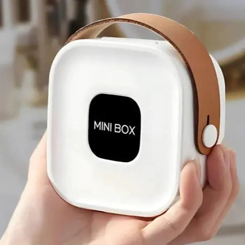 Portable Mini Jewelry Storage Box with Mirror