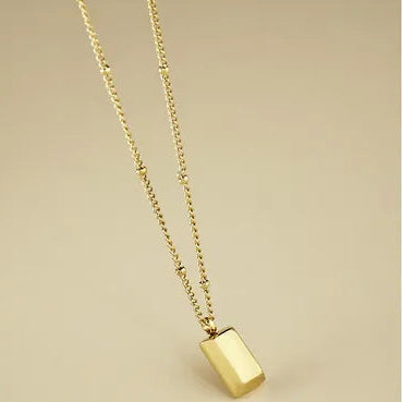 Minimal Gold Bar Anti-Tarnish Necklace