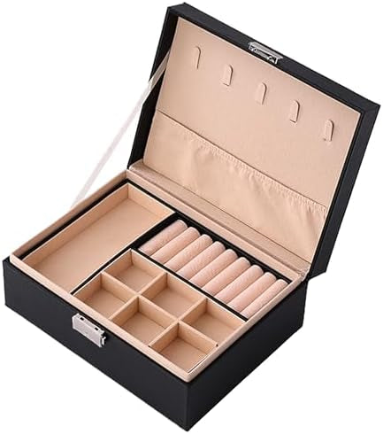 Premium Leather Jewelry Organizer Box – Multipurpose Storage Case