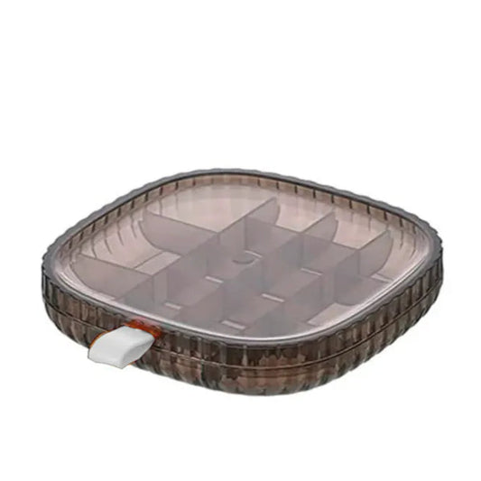 Transparent Jewelry Storage Box with Multiple Compartments