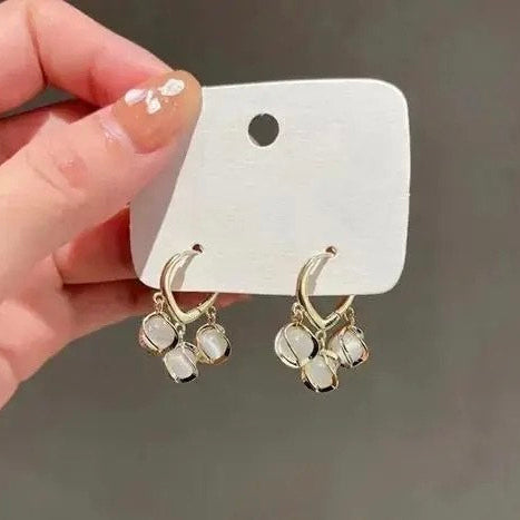 Korean Mini Flower Hoop Earrings