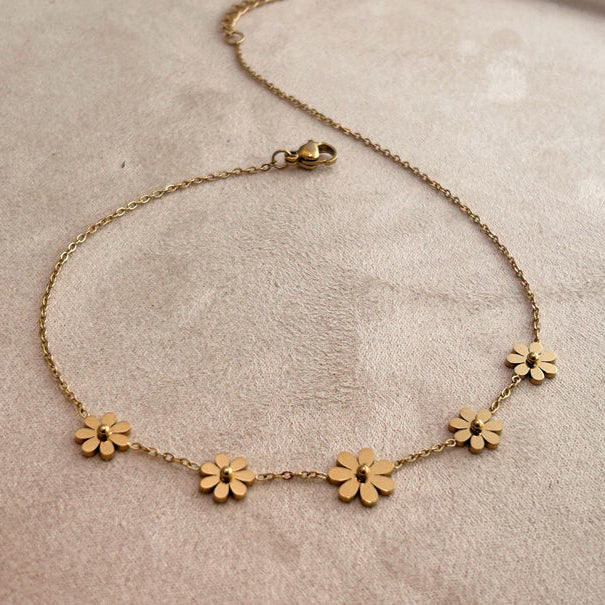 elegant floral design bracelet