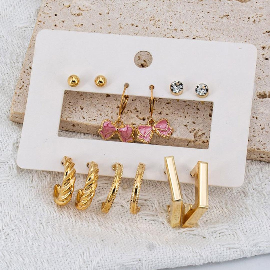 6 earring combo set