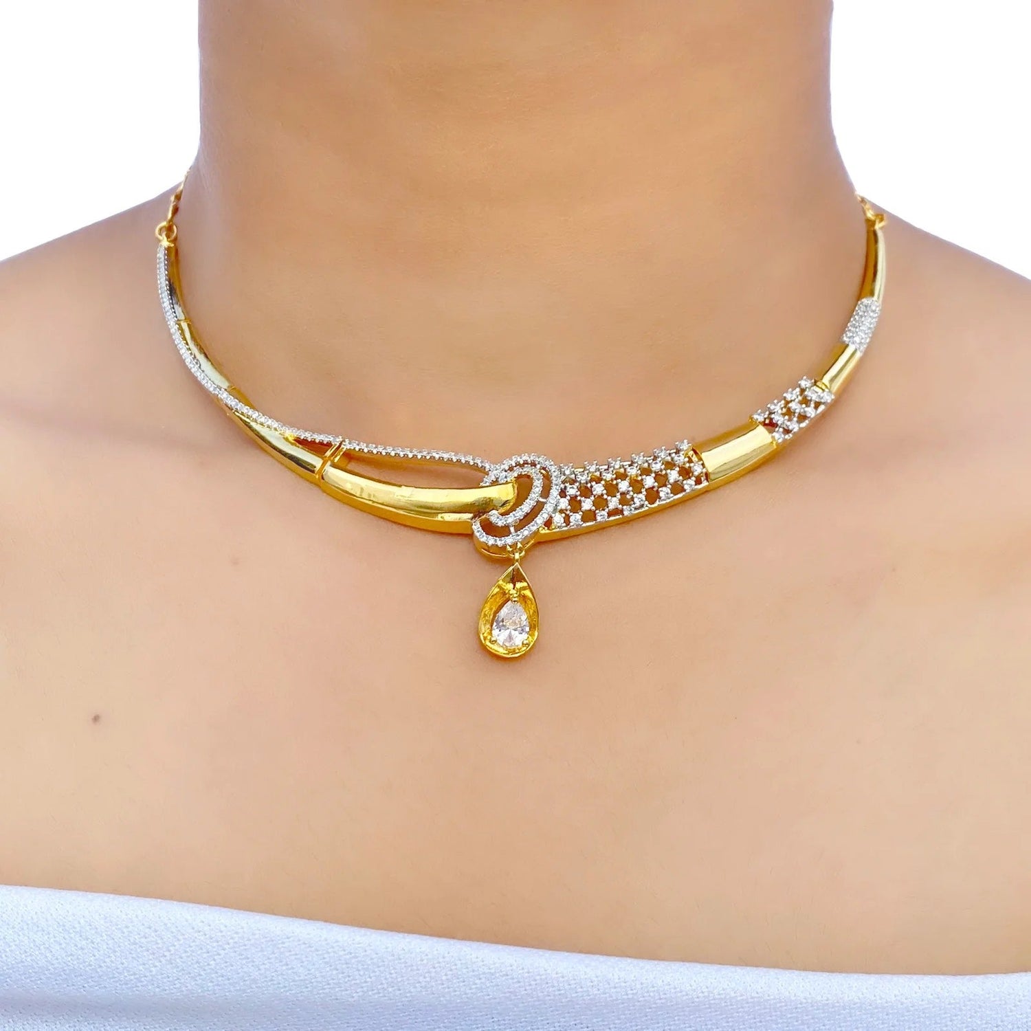 One Gram Gold Plated necklace Set