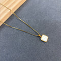 Square pendent neck chain