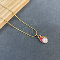 Enamel charm necklace