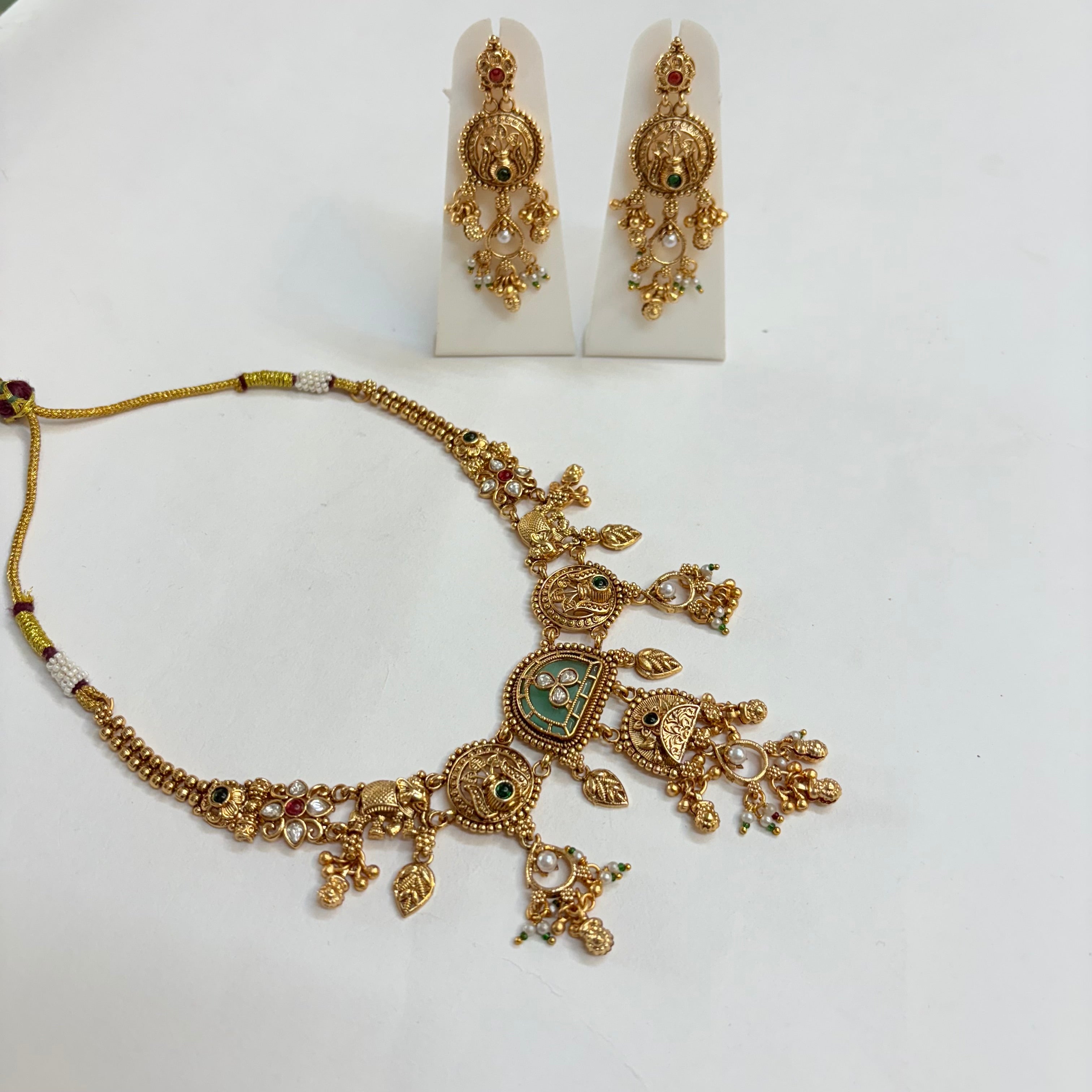 Traditional Brass Necklace Set