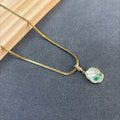 Enamel charm necklace