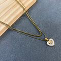 Heart shape double chain