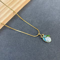 Enamel charm necklace
