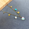 Minimal Beach Charm Anti-Tarnish Necklace