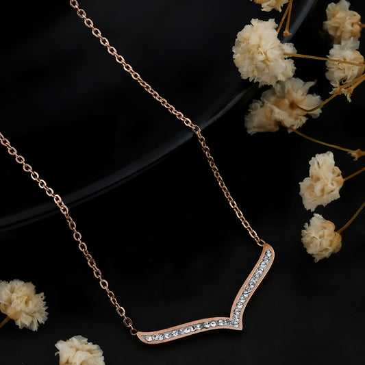 gold plated V-shape neckchain