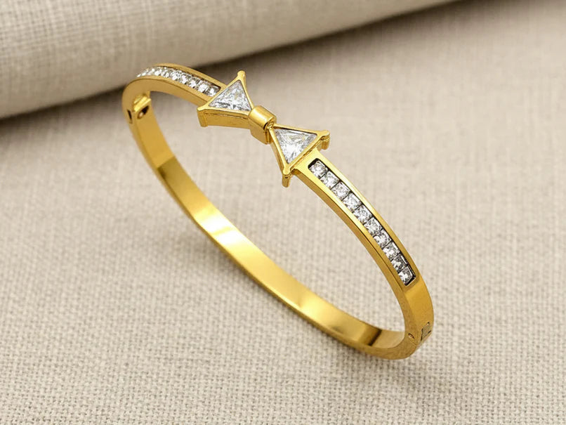 Bow shape Kada bracelet