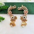 Traditional Jadau Kundan Ear Cuff with Pearl Jhumki