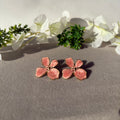 Cute Orange Floral Anti-Tarnish Stud Earrings
