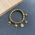 Stretchable charm bracelet