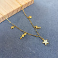 Minimal Beach Charm Anti-Tarnish Necklace