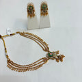 Premium Heritage Long Pendant Necklace Set with Earrings