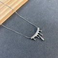 Trendy silver neck chain
