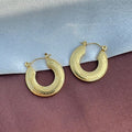 Round hoop earrings