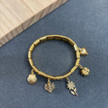 Stretchable charm bracelet