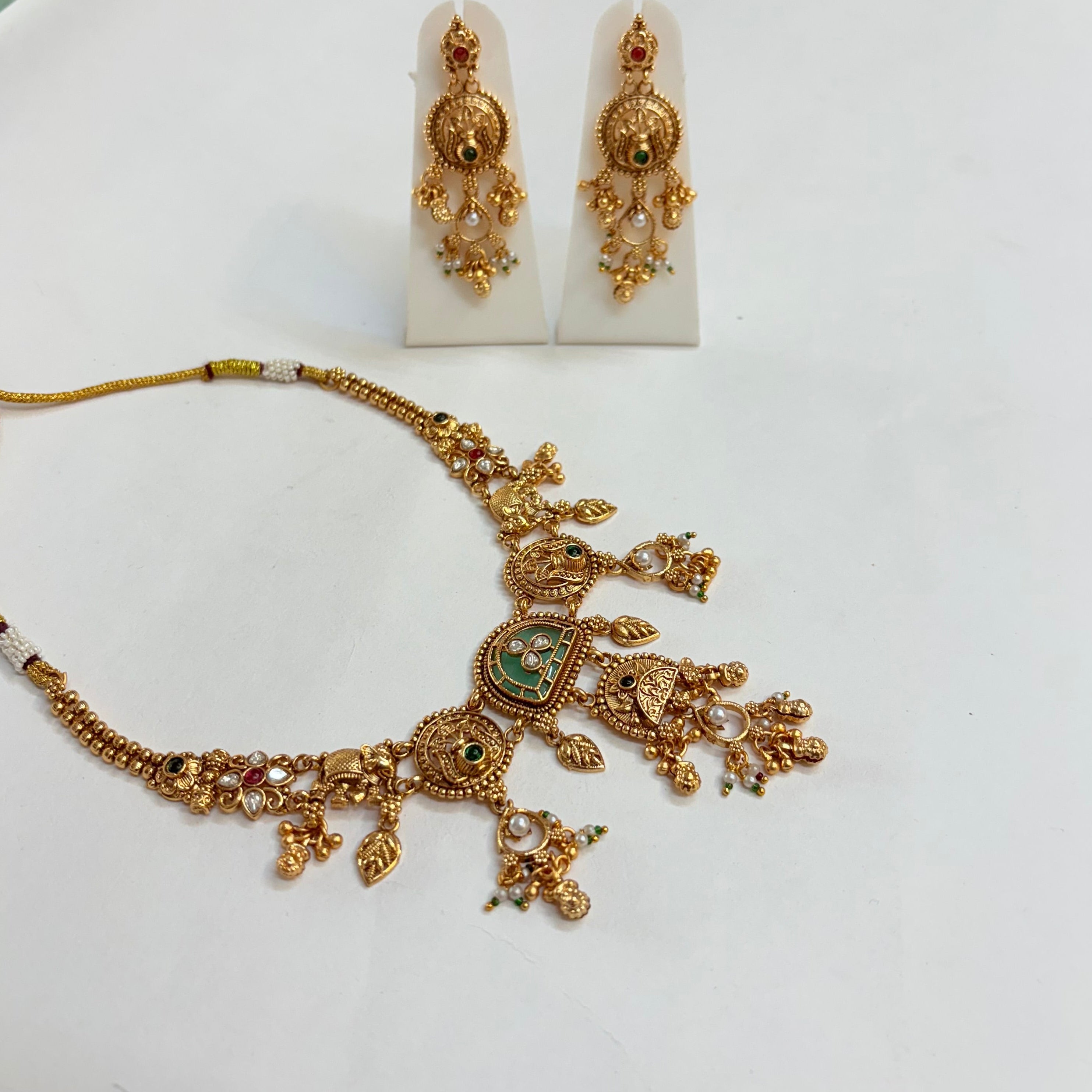 Premium Antique Brass Jewellery Set