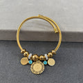 Blue evil eye charm bracelet