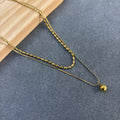 Double chain necklace