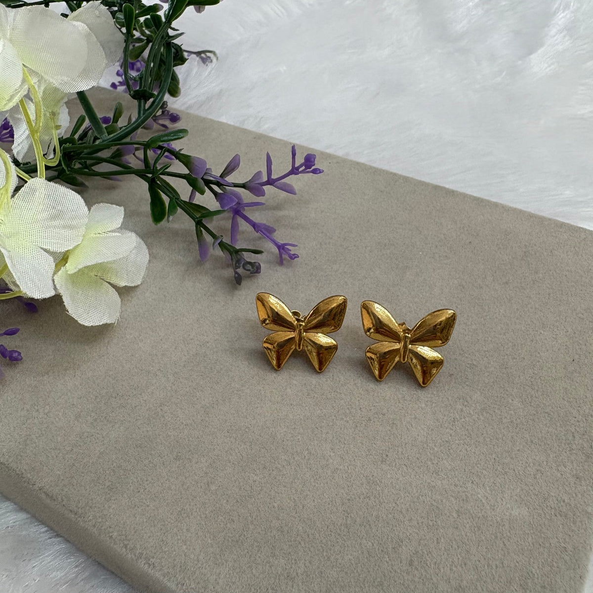 Butterfly Stud Earrings – Delicate Everyday Elegance