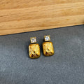 Square stud earrings