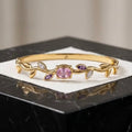 Pink Diamond Tulip Multicolour Kada Bracelet