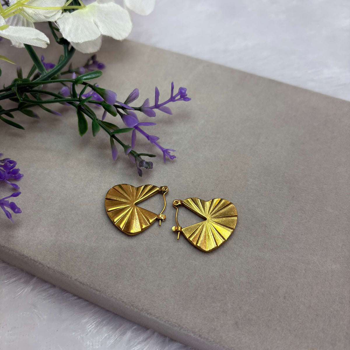 Heart Shape Hoop Earrings