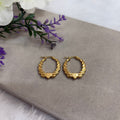 Heart swirl hoop earring