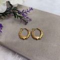 Heart swirl hoop earring