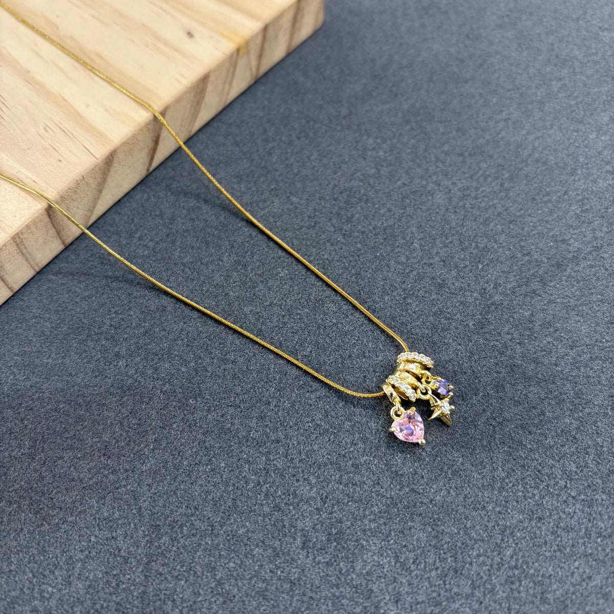 Trendy charm necklace