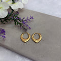 Leaf Shape Hoop Earrings