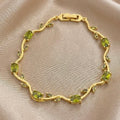 Olive colour golden Tulip bracelet