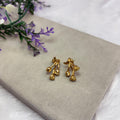 Rose Stud Earrings – Anti-Tarnish Gold Elegance