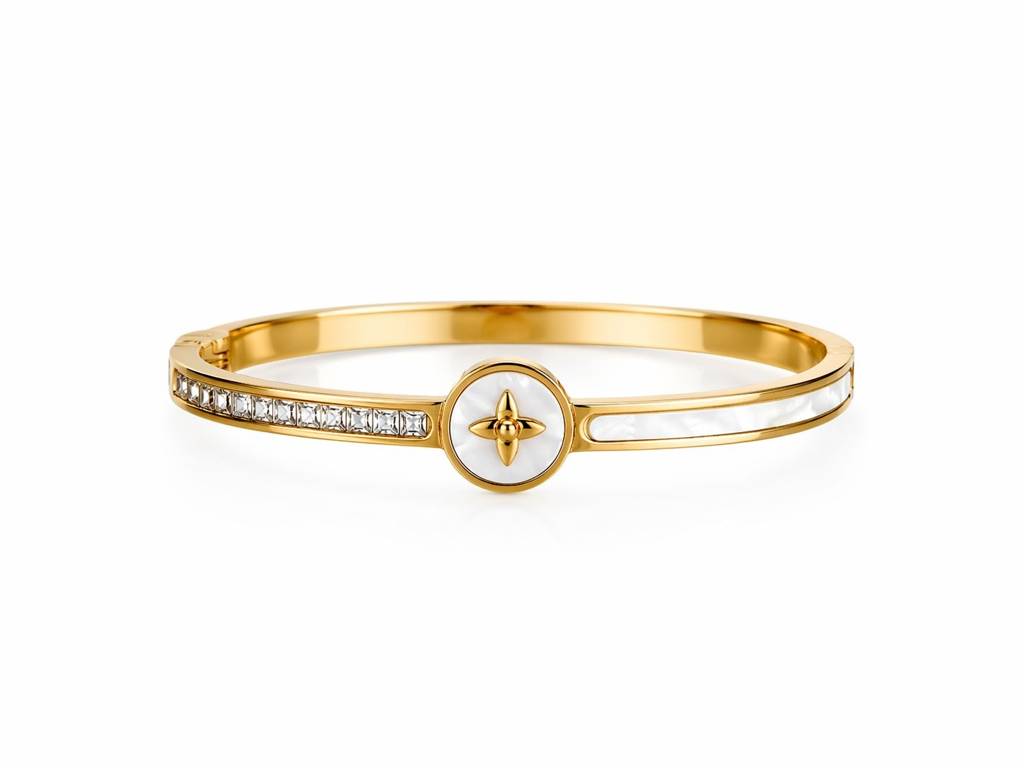 Mother of Pearl Anti-Tarnish Kada Bracelet