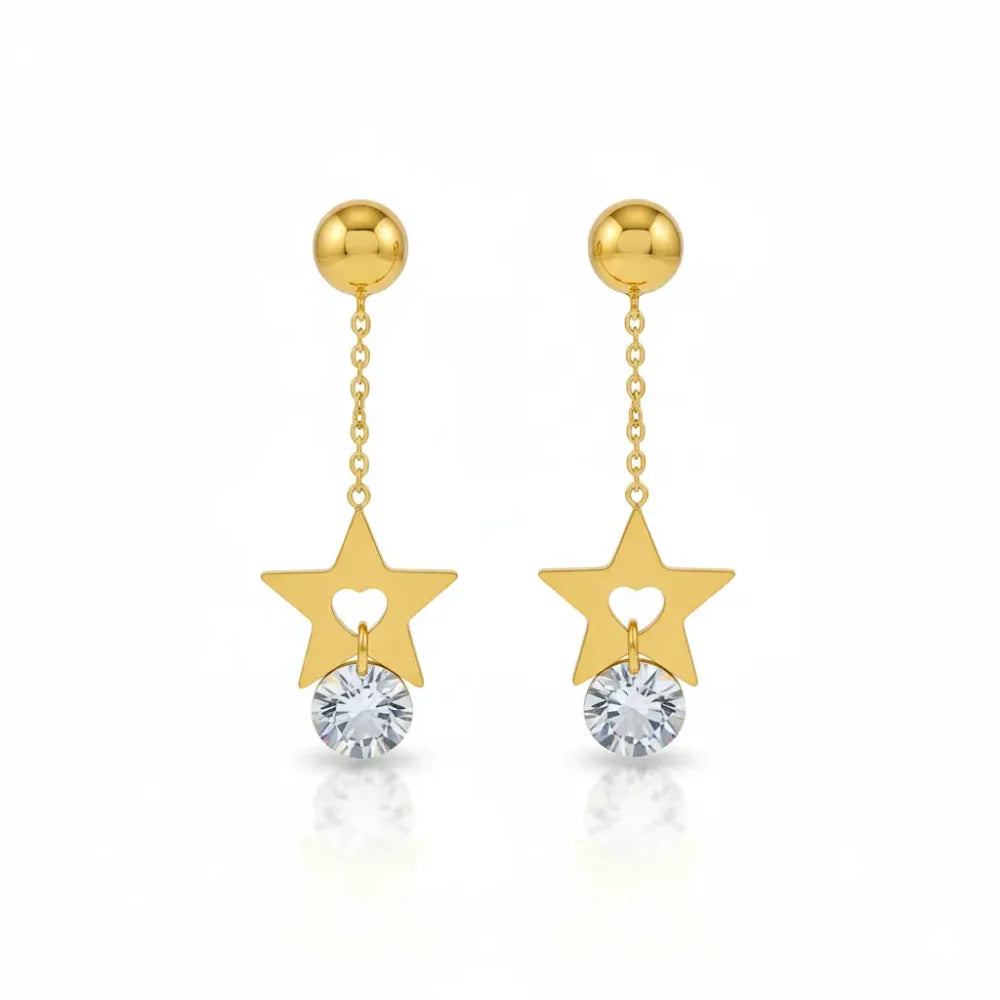 Antitarnish long earrings