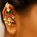 Pachi Kundan Meenakari Earcuff