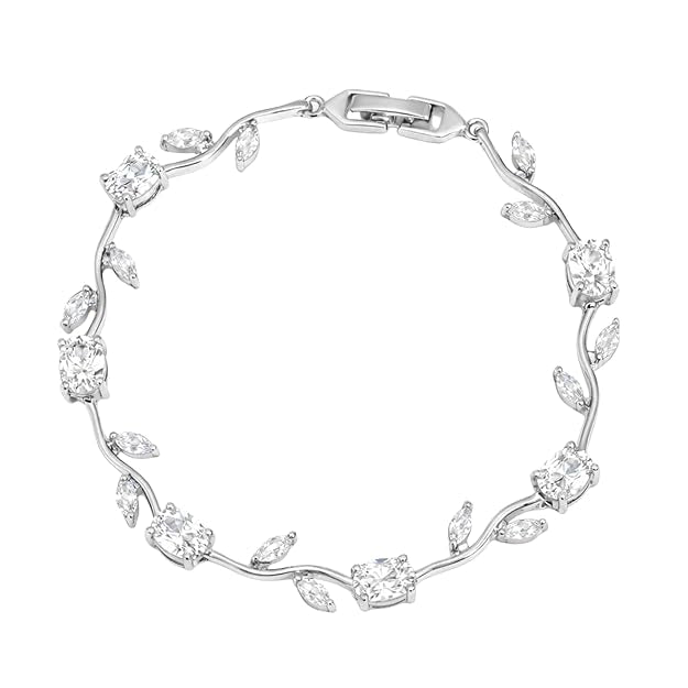 Silver tulip bracelet