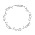 Silver tulip bracelet