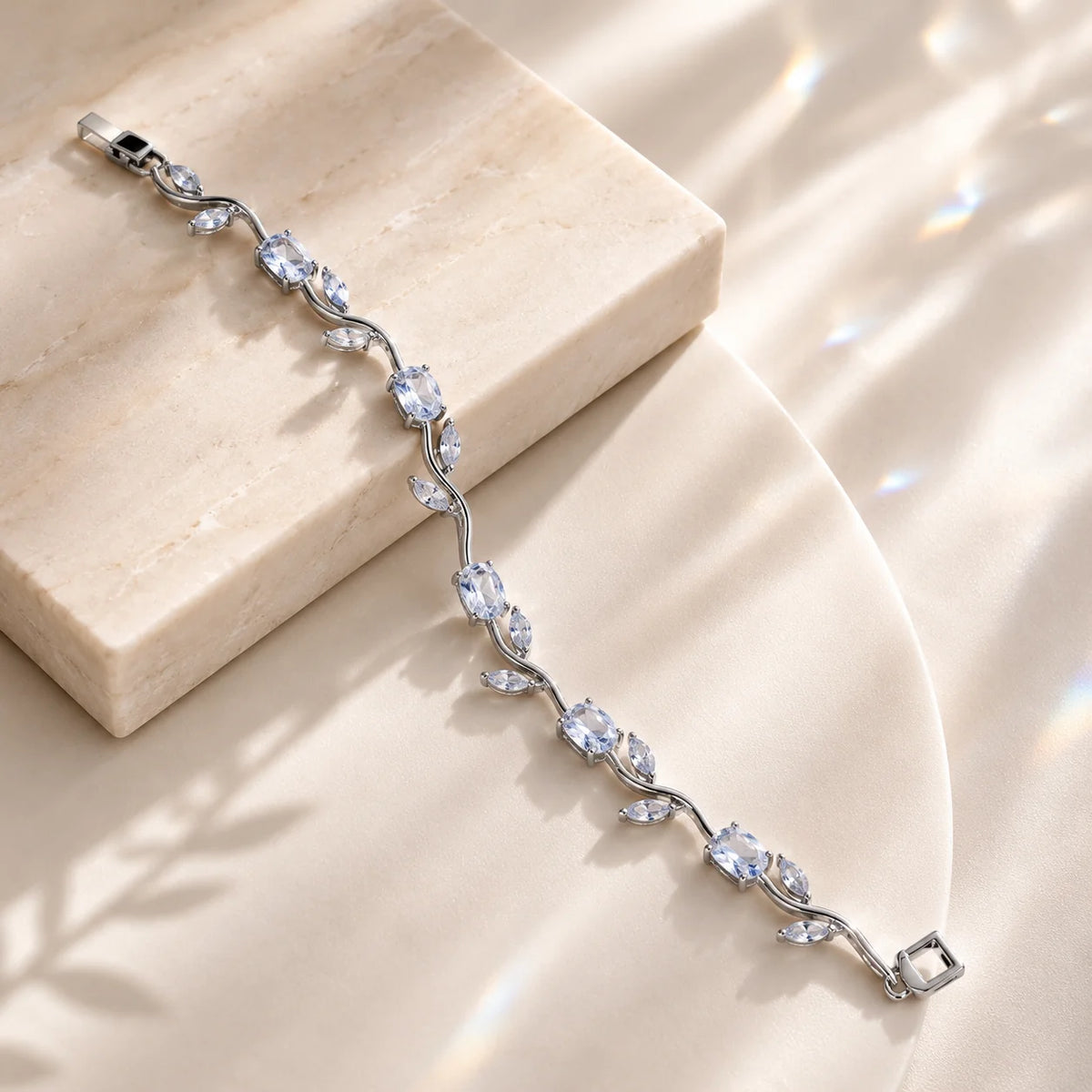Silver tulip bracelet