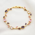 Multicolour Tulip Charm Bracelet