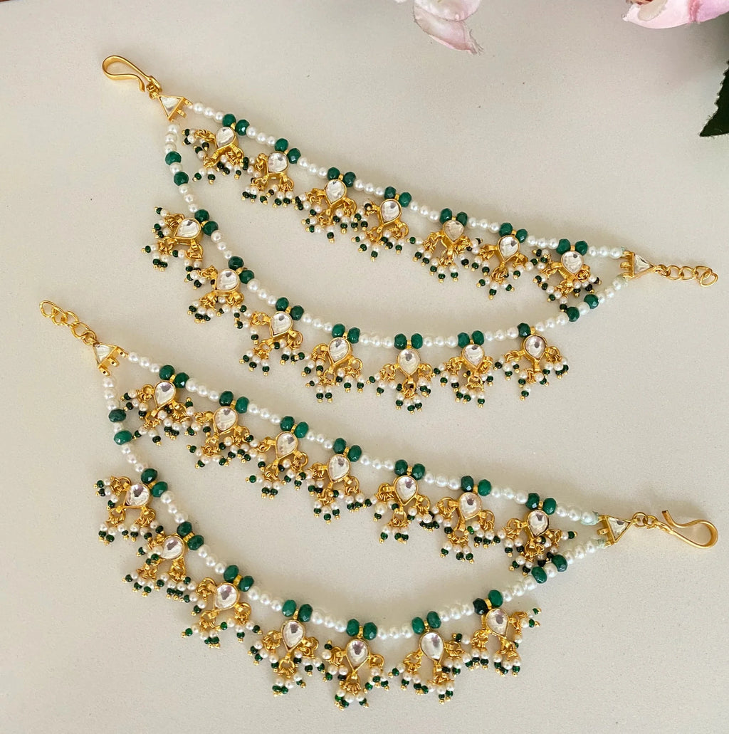 Jadau kundan Ear chain