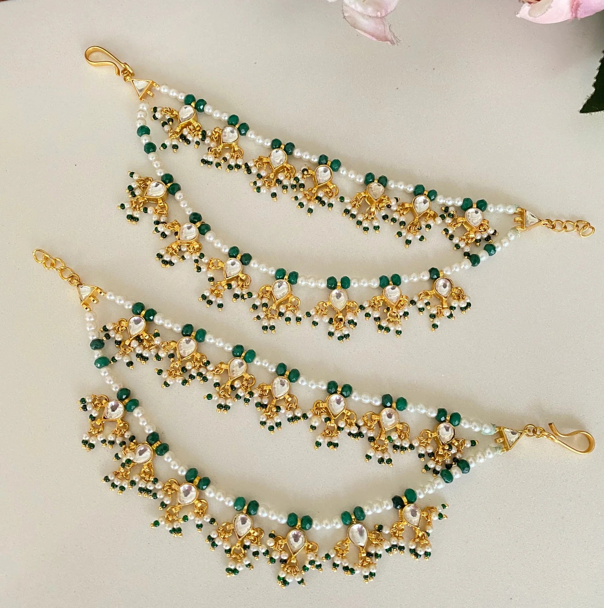 Jadau kundan Ear chain