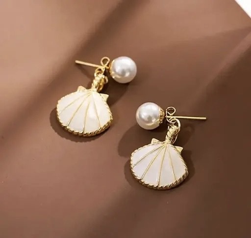 Pearl Shell Drop Earrings