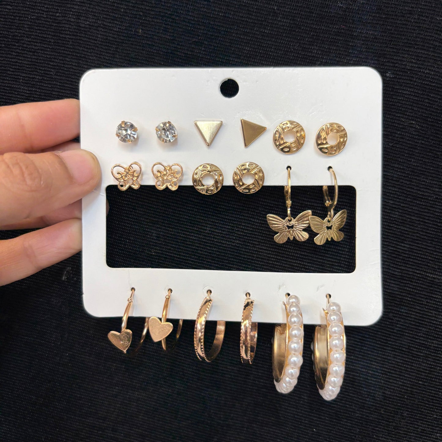 9 earring combo set